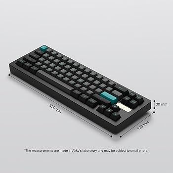 Amazon.com: Akko ACR Pro 68 Hot-swappable Black & Cyan Mechanical
