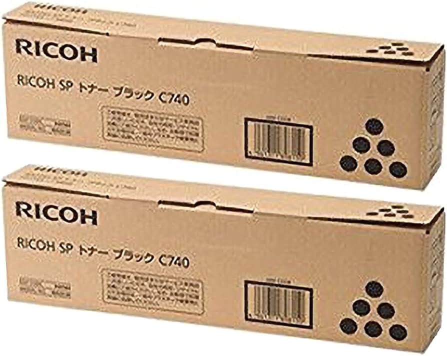Amazon.co.jp: Ricoh SP C740 Toner C740, Black 2-Piece Set, Genuine