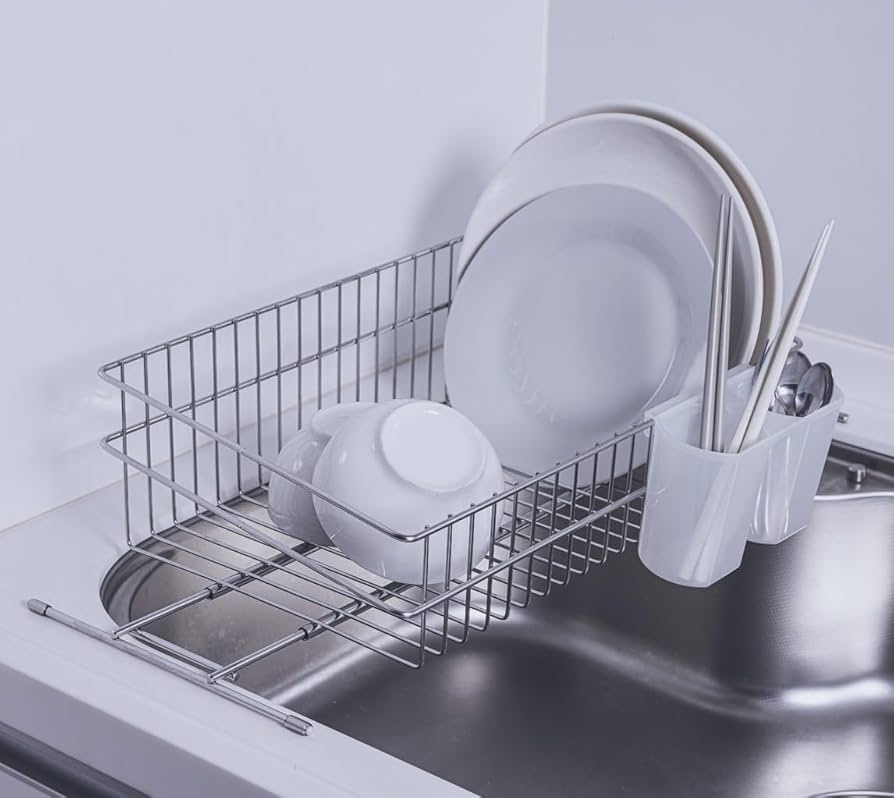 Amazon｜燕三条 ステンレス 水切りラック 日本製 スリム シンク上 かご