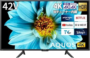 Amazon | シャープ 42V型 液晶 テレビ AQUOS 4T-C42DJ1 4K チューナー