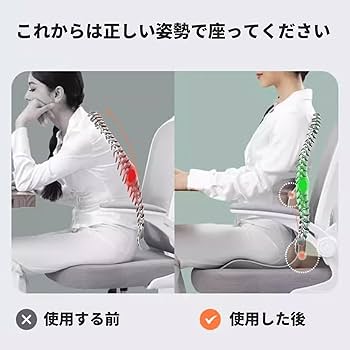 Amazon.co.jp: YOOBEBEST姿勢サポートチェア オフィスウエスト