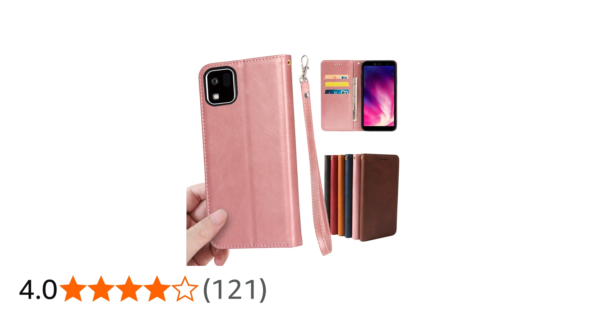 Amazon | 京セラ かんたんスマホ3 A205KC ケース 手帳型 ストラップ 同