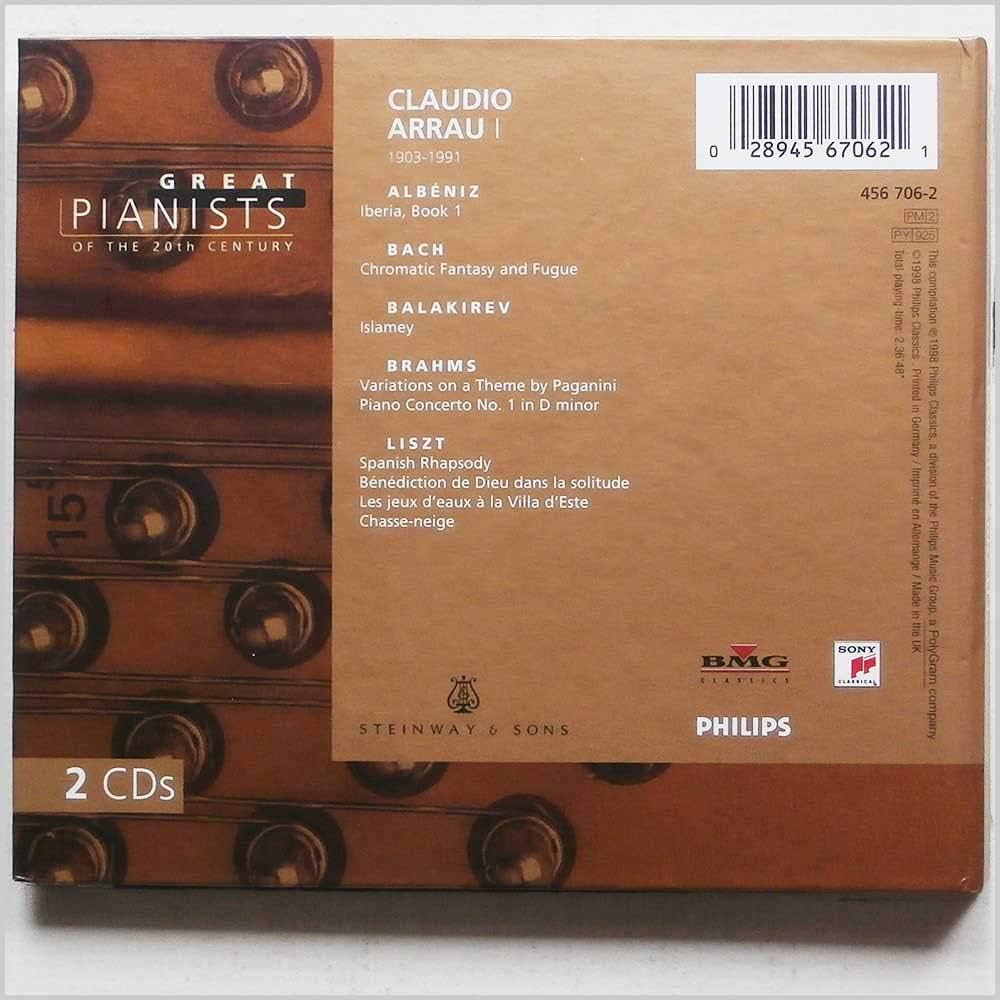 Albeniz, Bach, Balakirev, Brahms, Liszt, Claudio Arrau - Claudio