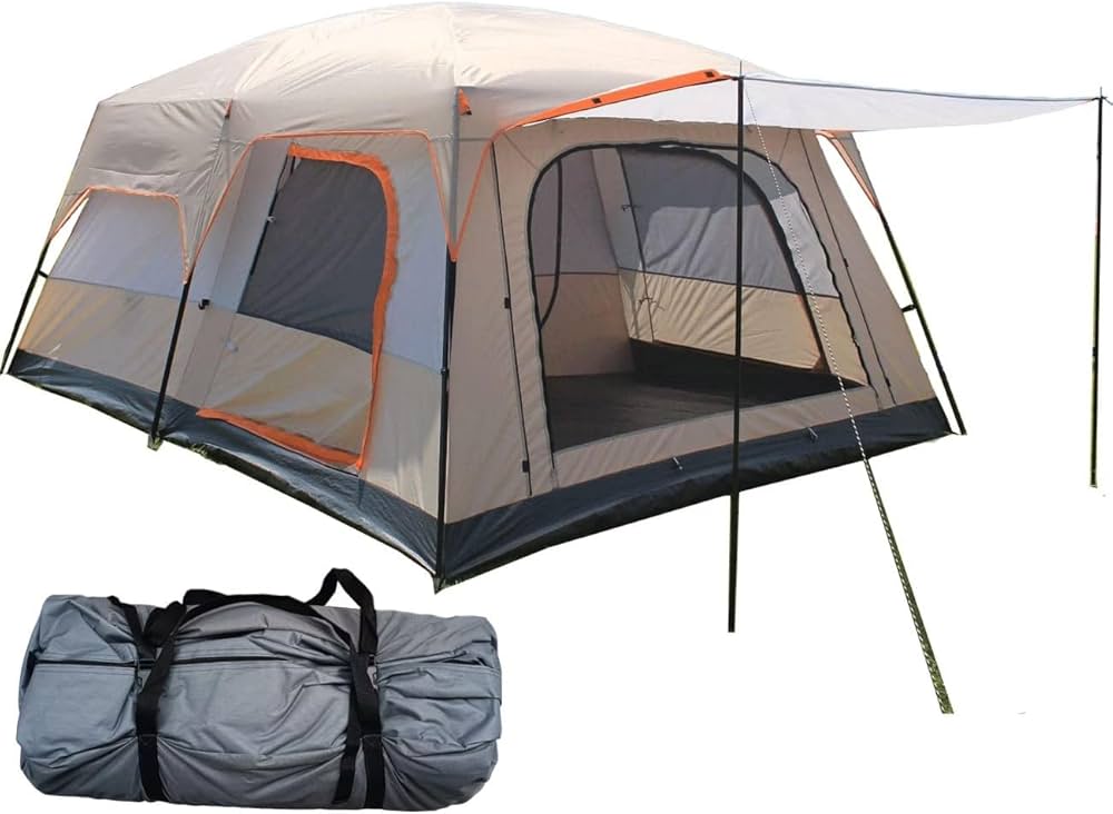 Amazon | Fengzel Outdoor キャノピーテント リビング+2ルーム付き 4
