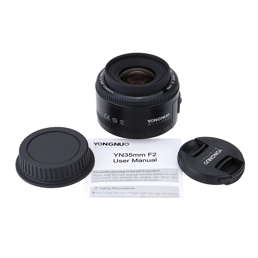 Amazon.co.jp: YONGNUO YN35mm F2レンズ 1:2 AF/MF 広角固定/プライム
