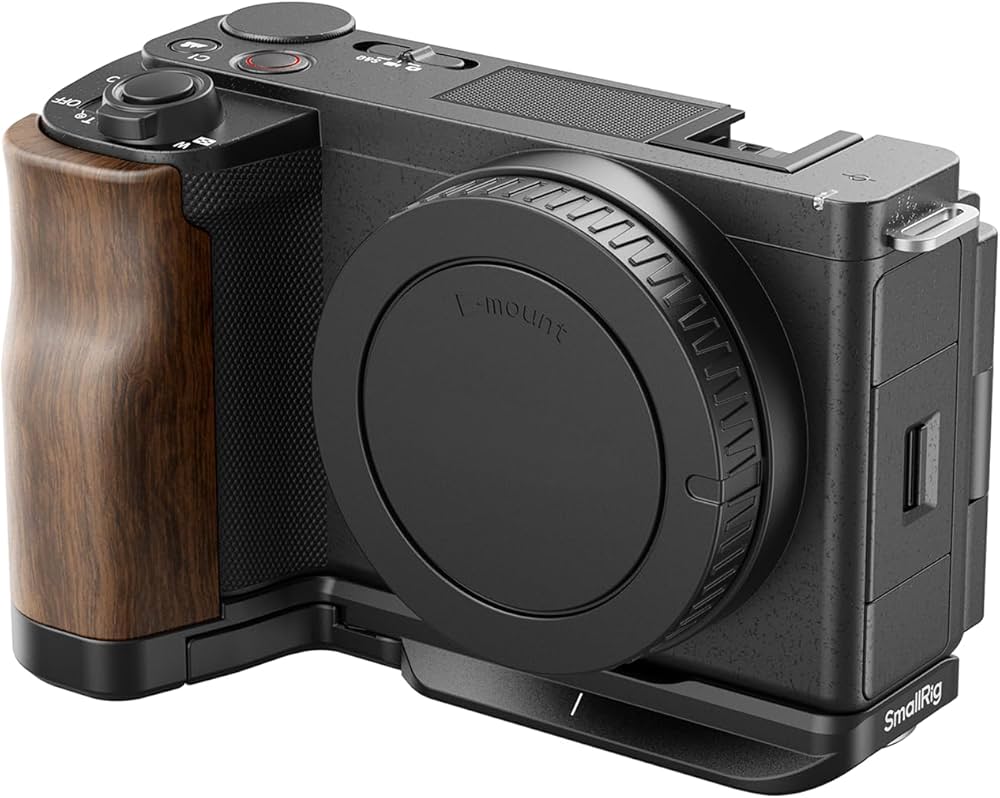 Amazon | SmallRig ソニー対応 ZV-E10 II用 木製 L型ハンドル 4864
