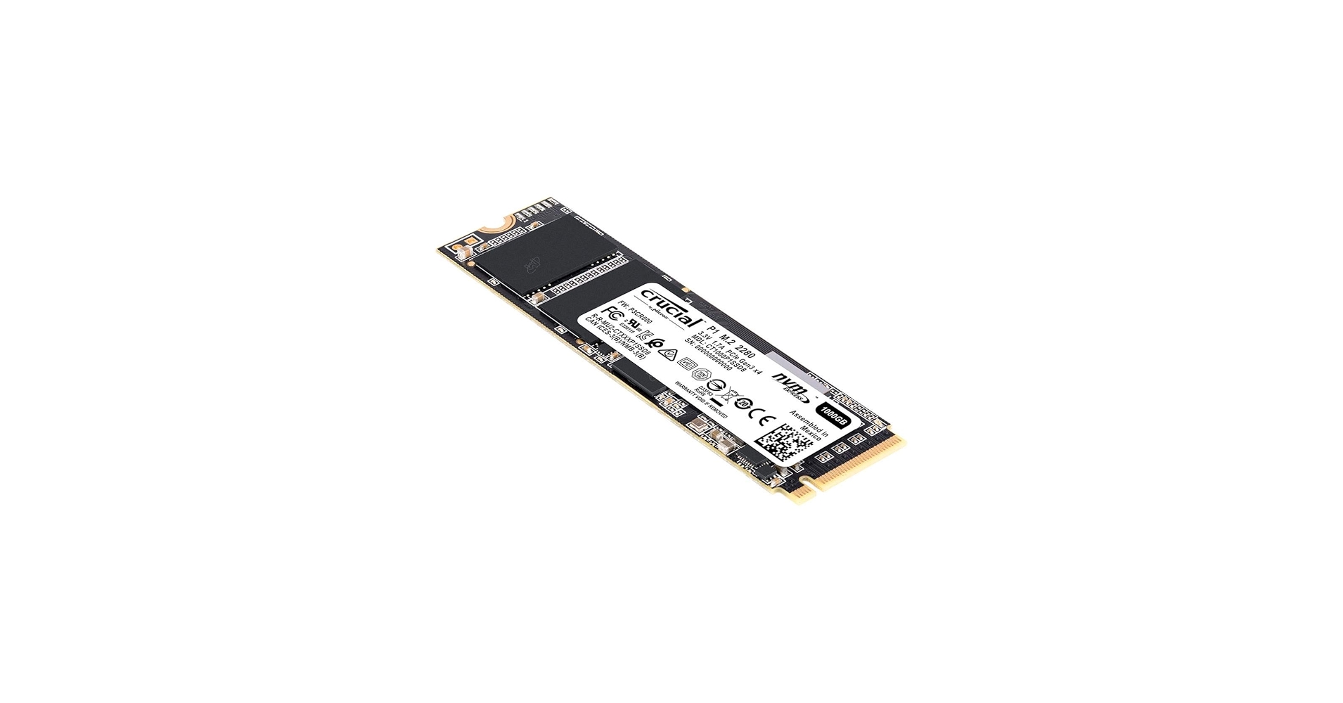 Amazon.com: Crucial P1 1TB 3D NAND Nvme PCIe M.2 SSD