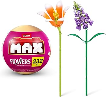 Zuru MAX Premium Garden Building Bricks Collection, Long Flowers