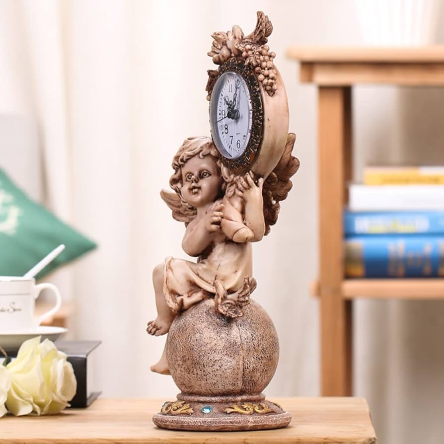 バロックスタイル 置時計 天使の彫刻 ジャンク品 バロックスタイル