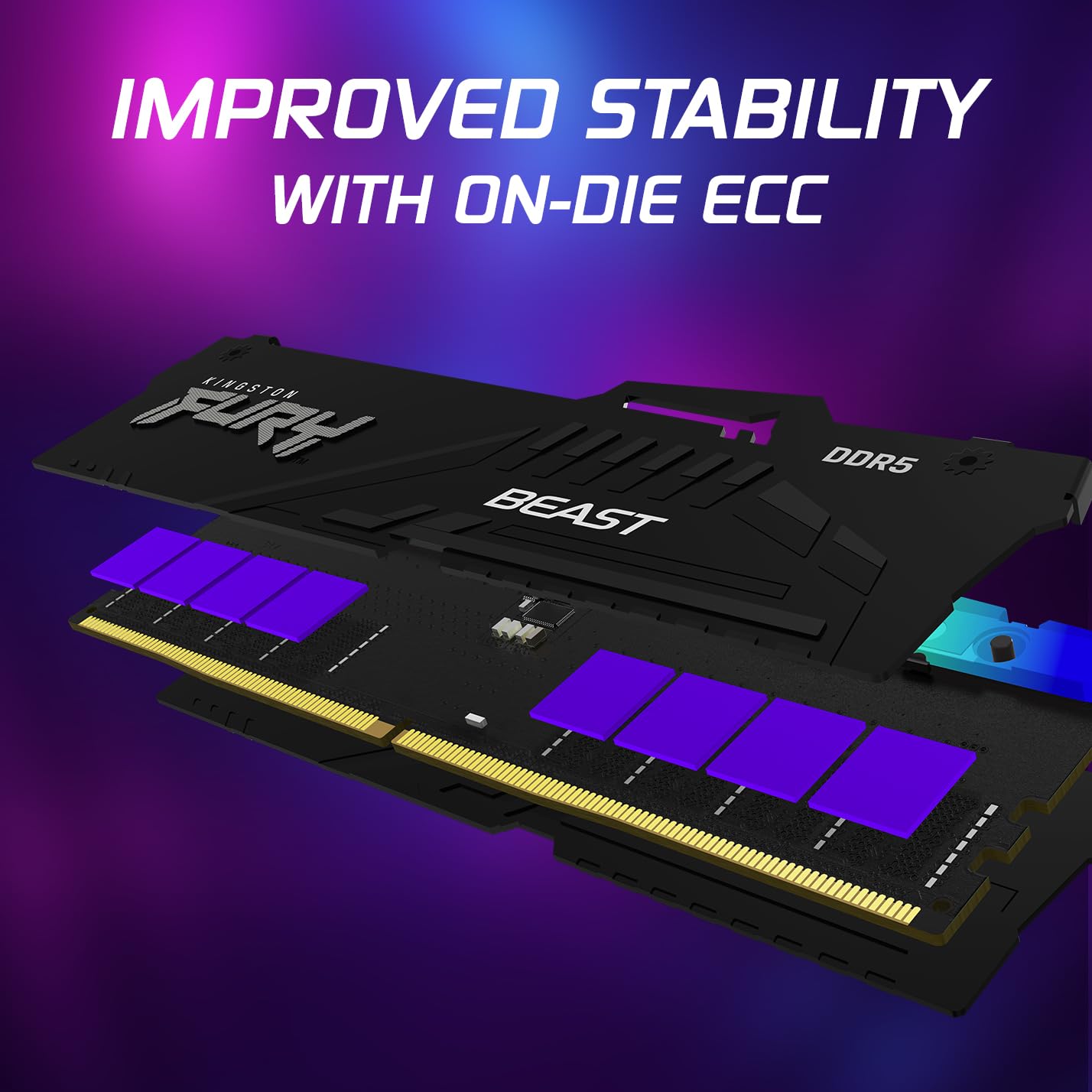 Kingston FURY Beast RGB 32GB (2x16GB) 6000MT/s DDR5 CL30 Desktop