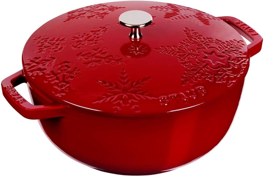 Amazon.co.jp: STAUB LIMITED EDITION COCOTTE/FRENCH OVEN, SNOWFLAKE
