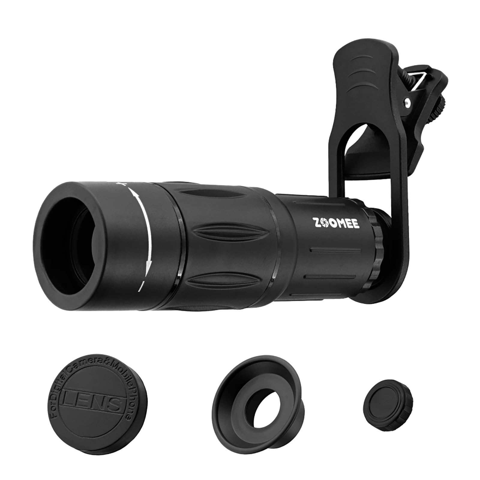Amazon | LEPLUS スマホ望遠レンズ 「ZOOMEE」 ブラック 望遠18倍 18x