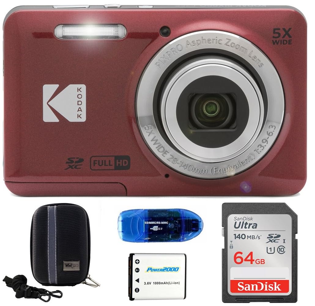 Amazon.com : KODAK Pixpro FZ55 Digital Camera Bundle, Includes