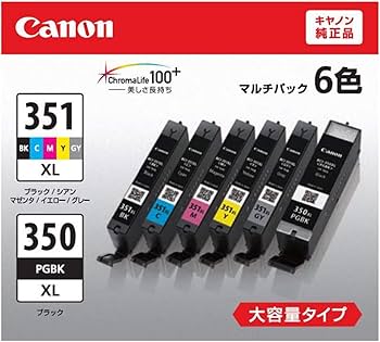 Amazon.co.jp: キヤノン Canon インクタンク BCI-351XL(BK/C/M/Y/GY)+