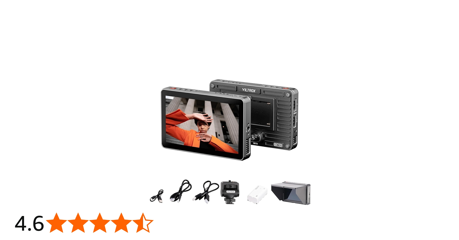 Amazon | VILTROX DC-X3 6インチ 超高輝度 2000Nits タッチスクリーン