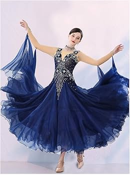 Amazon.co.jp: 社交ダンスドレス モダンダンス衣装 スタンダード