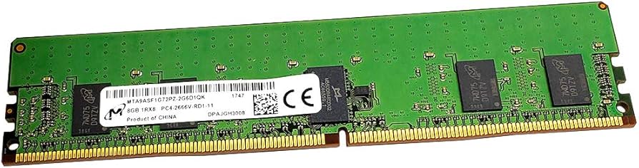 Amazon.co.jp: Micron MTA9ASF1G72PZ-2G6D1 8GB DDR4-2666 ECC RDIMM