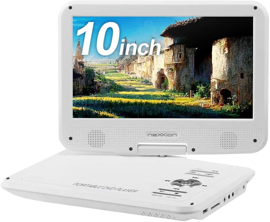 Amazon | ポータブルDVDプレイヤー 10インチ 1024x600 CDプレイヤー