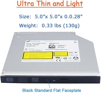 Amazon.co.jp: ノートパソコン内蔵DVDバーナー光学ドライブ交換用