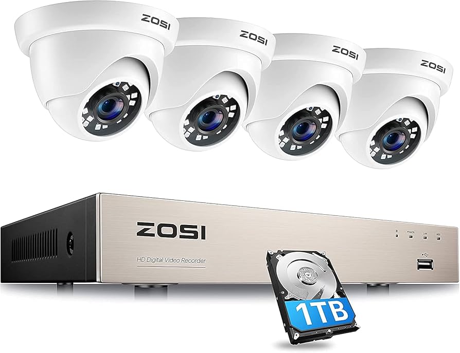 Amazon.com : ZOSI Security Cameras System with 1TB Hard Drive,H