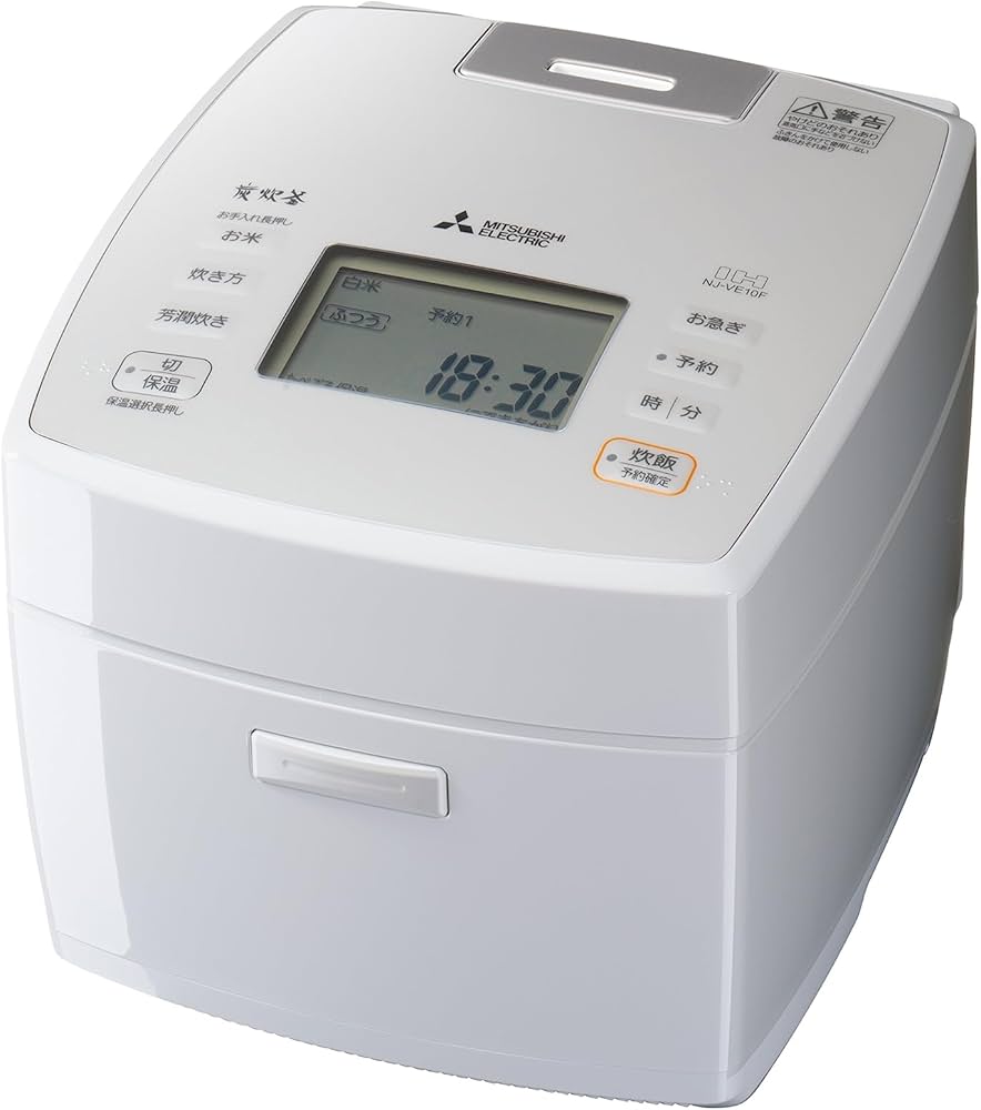 Amazon | 三菱電機 炊飯器 5.5合 IH式 日本製 炭炊釜(2層厚釜) 可変超