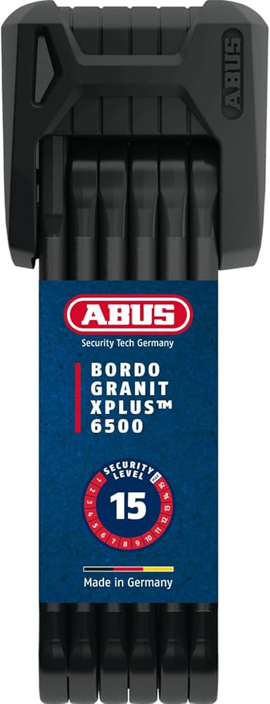 ABUS Bordo Granit XPlus 6500/85 ST folding lock with lock pouch