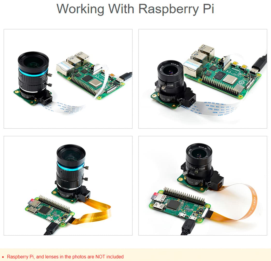 Amazon.co.jp: Raspberry Pi HQカメラモジュール ケース付き Raspberry