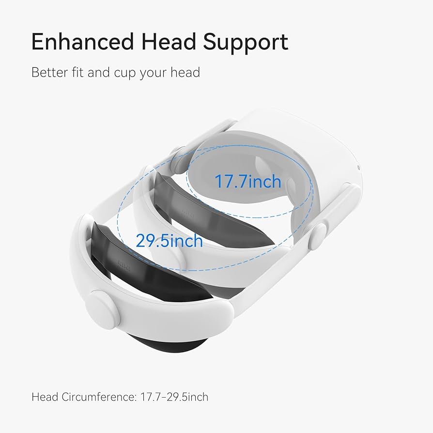 KIWI design Comfort Head Strap Compatible with Quest 2 Elite Strap