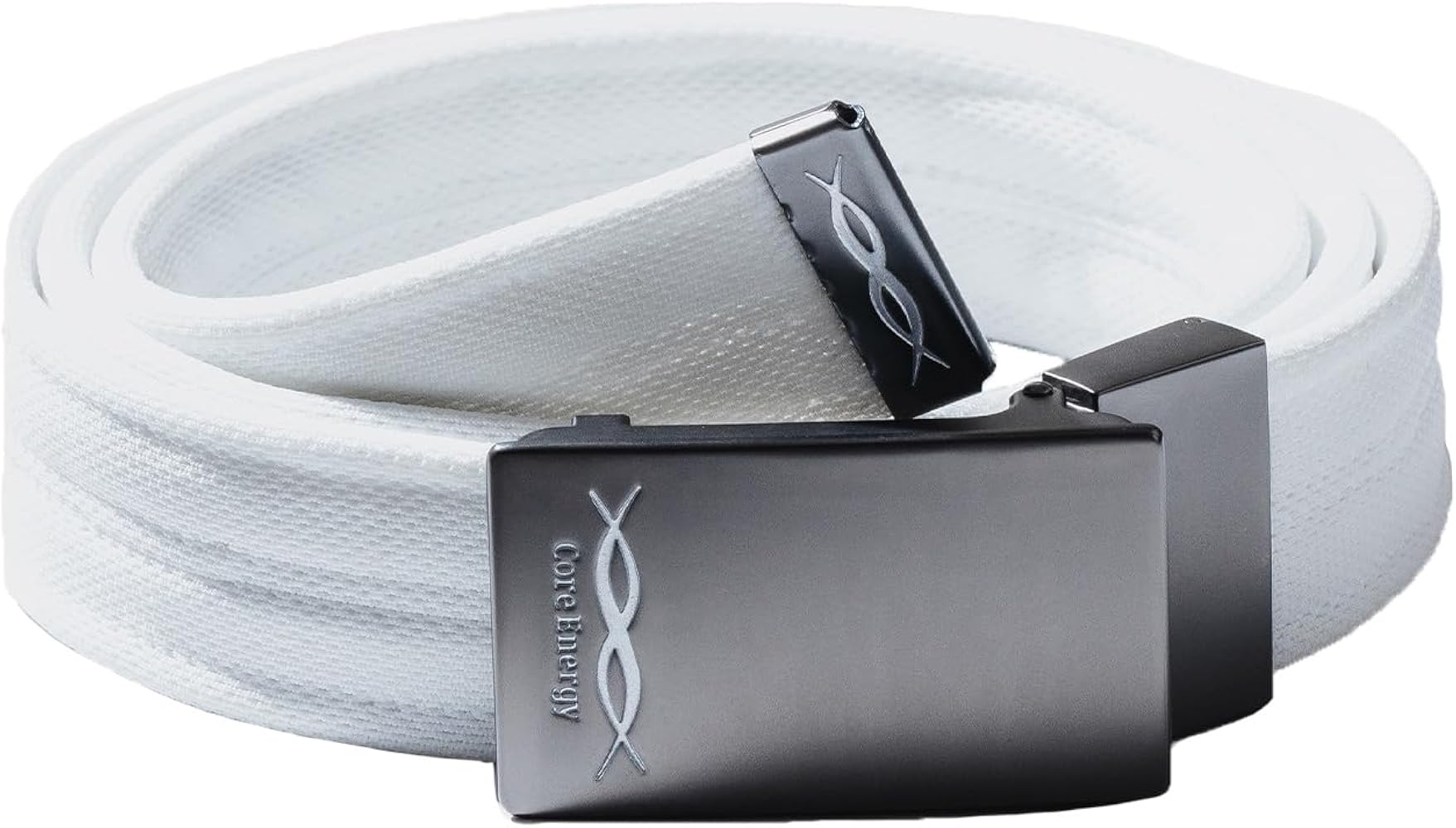 Amazon.co.jp: [コアエナジー] GOLF ホワイト ゴルフ用ベルト ベルト型