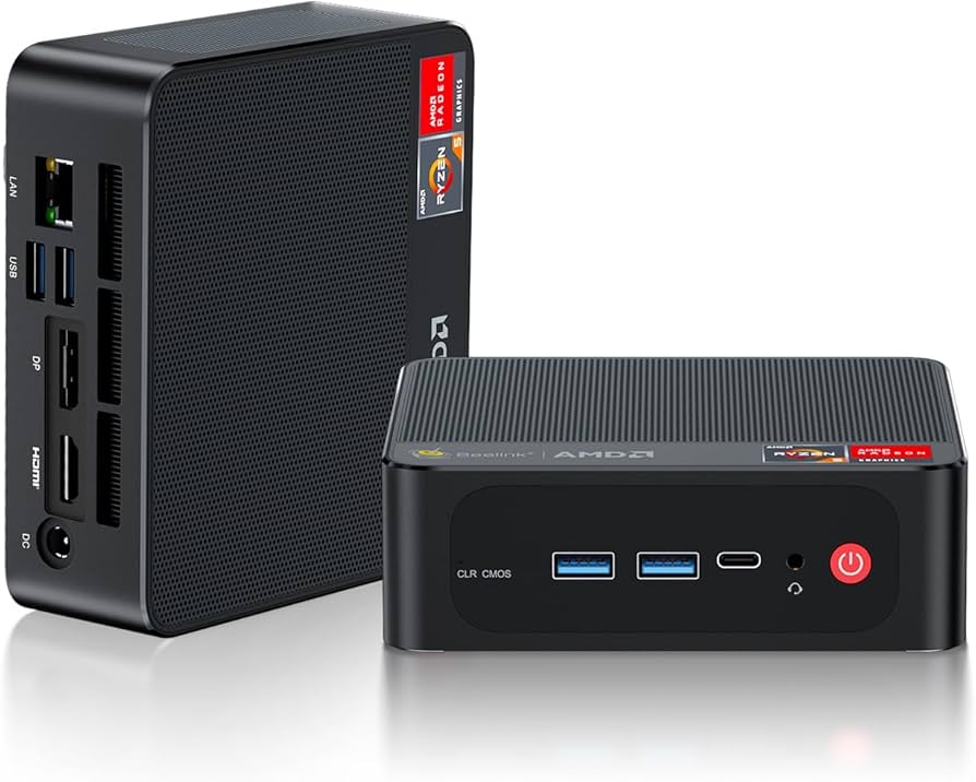 Beelink Mini PC SER5, AMD Ryzen 5 5500U (6C/12T, até 4,0GHz), SSD