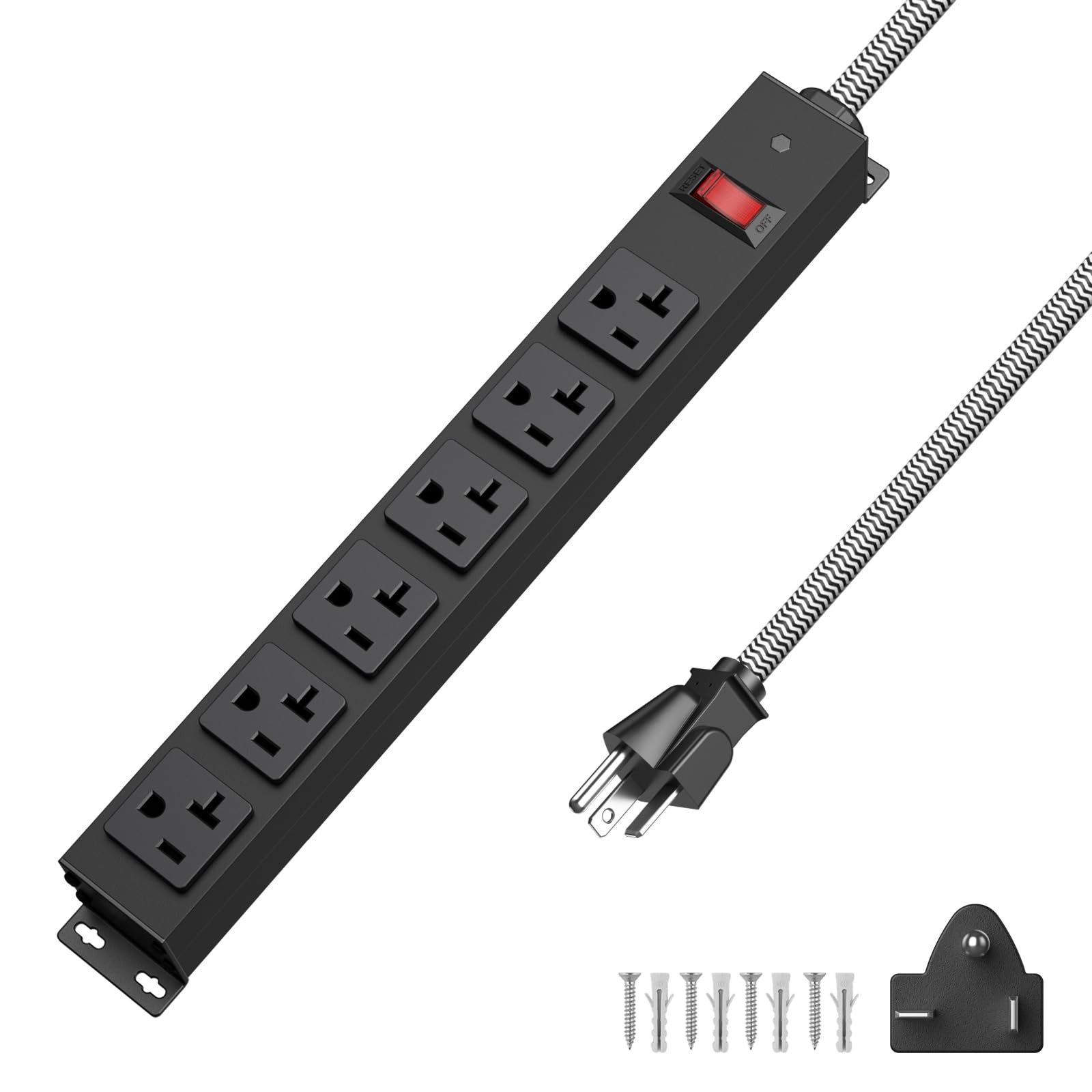 Amazon.com: HEZI 20 Amp Power Strip with 5-20P/T- Plug, Heavy Duty