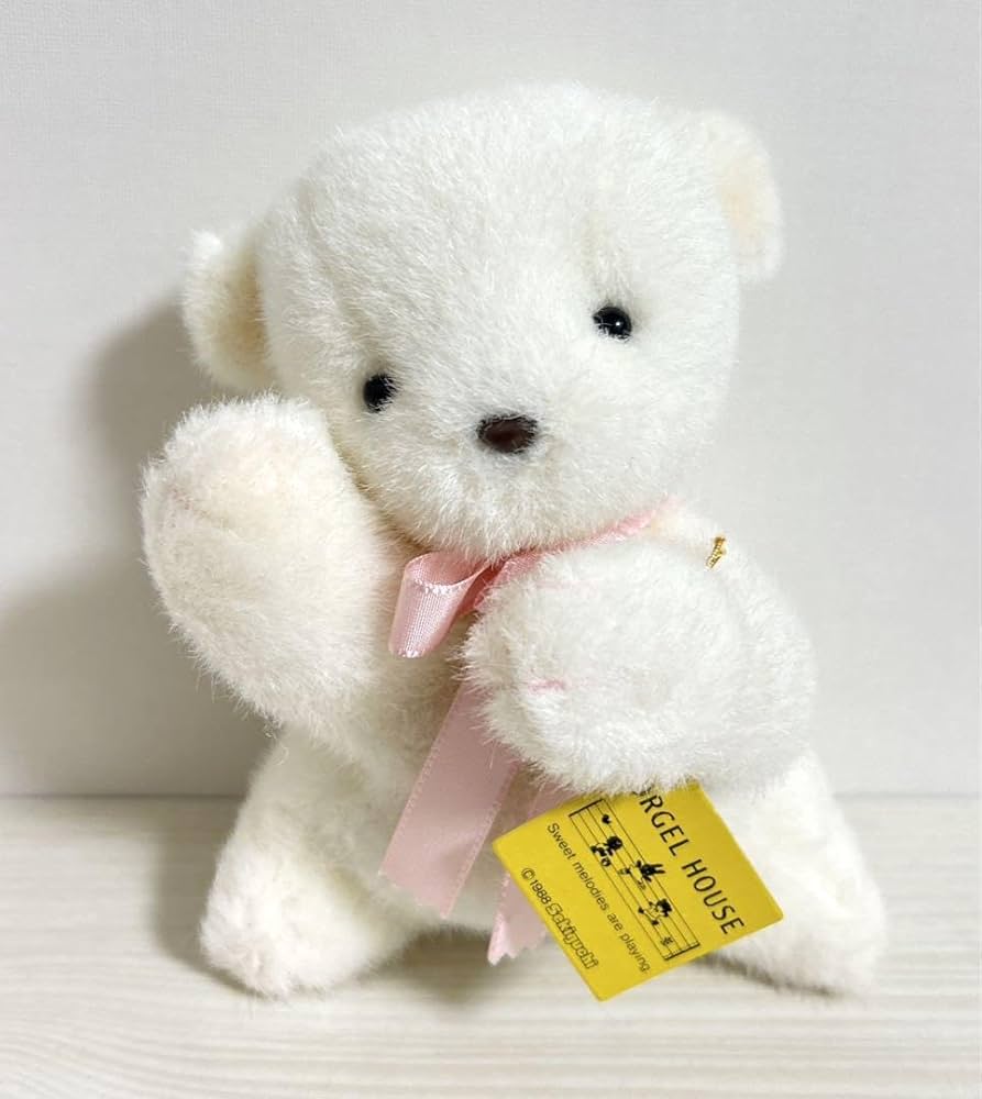 Amazon | セキグチ くま オルゴールハウス クマ 白 ホワイト レトロ