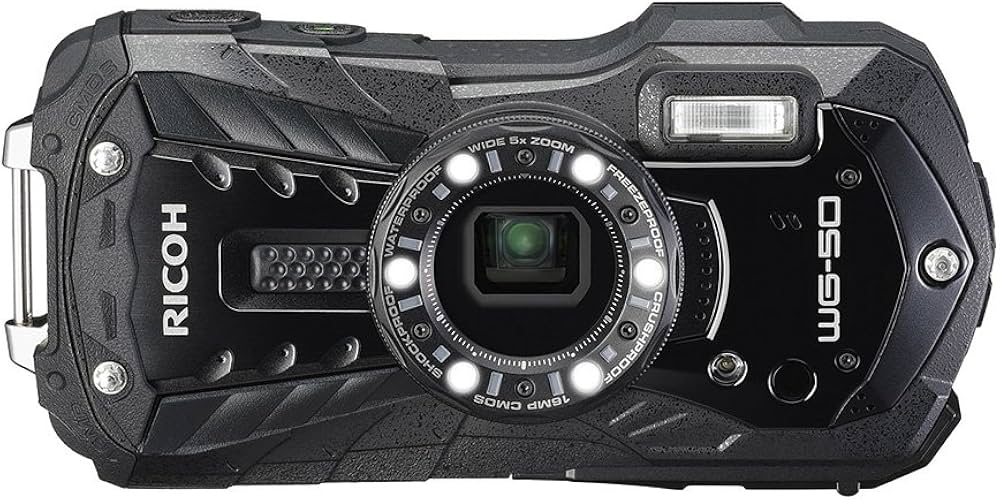 Amazon | RICOH 防水デジタルカメラ RICOH WG-50 ブラック 防水14m耐