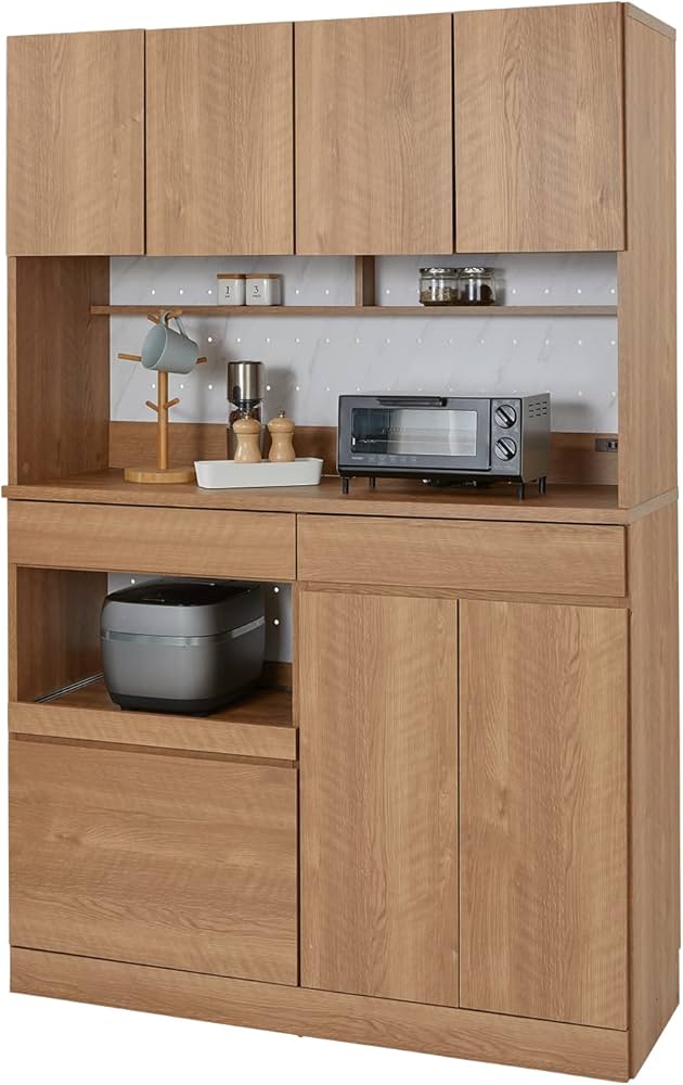 Amazon｜LOWYA ロウヤ 食器棚 キッチンボード キッチン収納 収納 幅