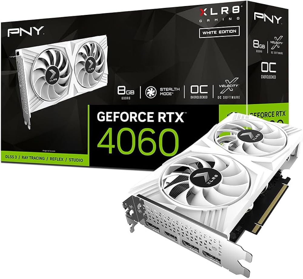 Amazon | PNY GeForce RTX 4060 8GB XLR8 Gaming VETRO OC DUAL FAN