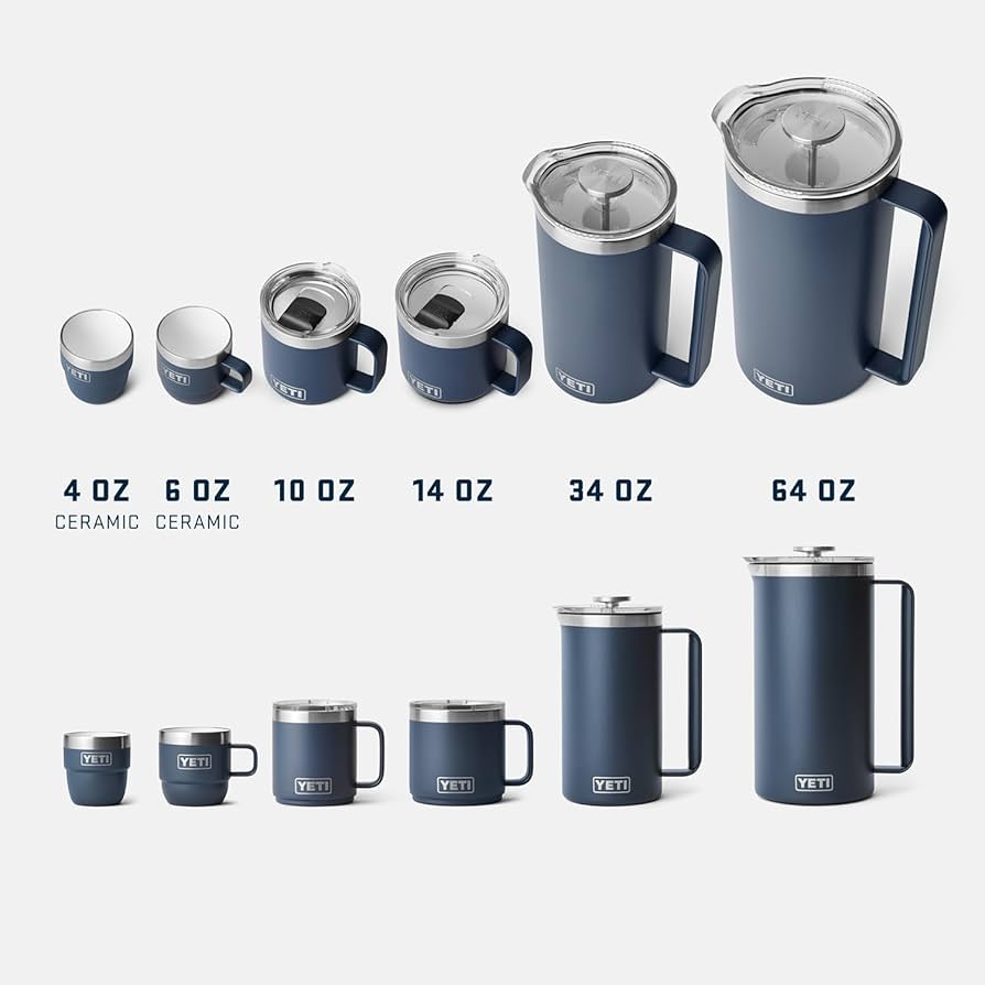 Amazon.com: YETI Rambler 10 oz Ceramic Lined Stackable Mug, Vacuum