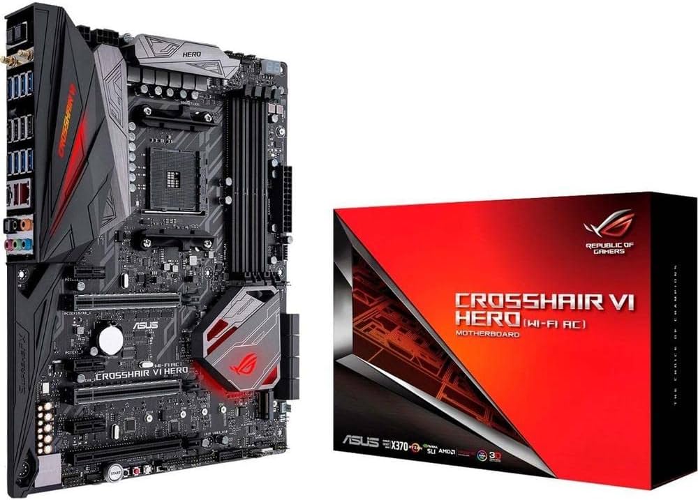 Amazon | ASUSTeK AMD X370搭載 マザーボード CROSSHAIR VI HERO【ATX