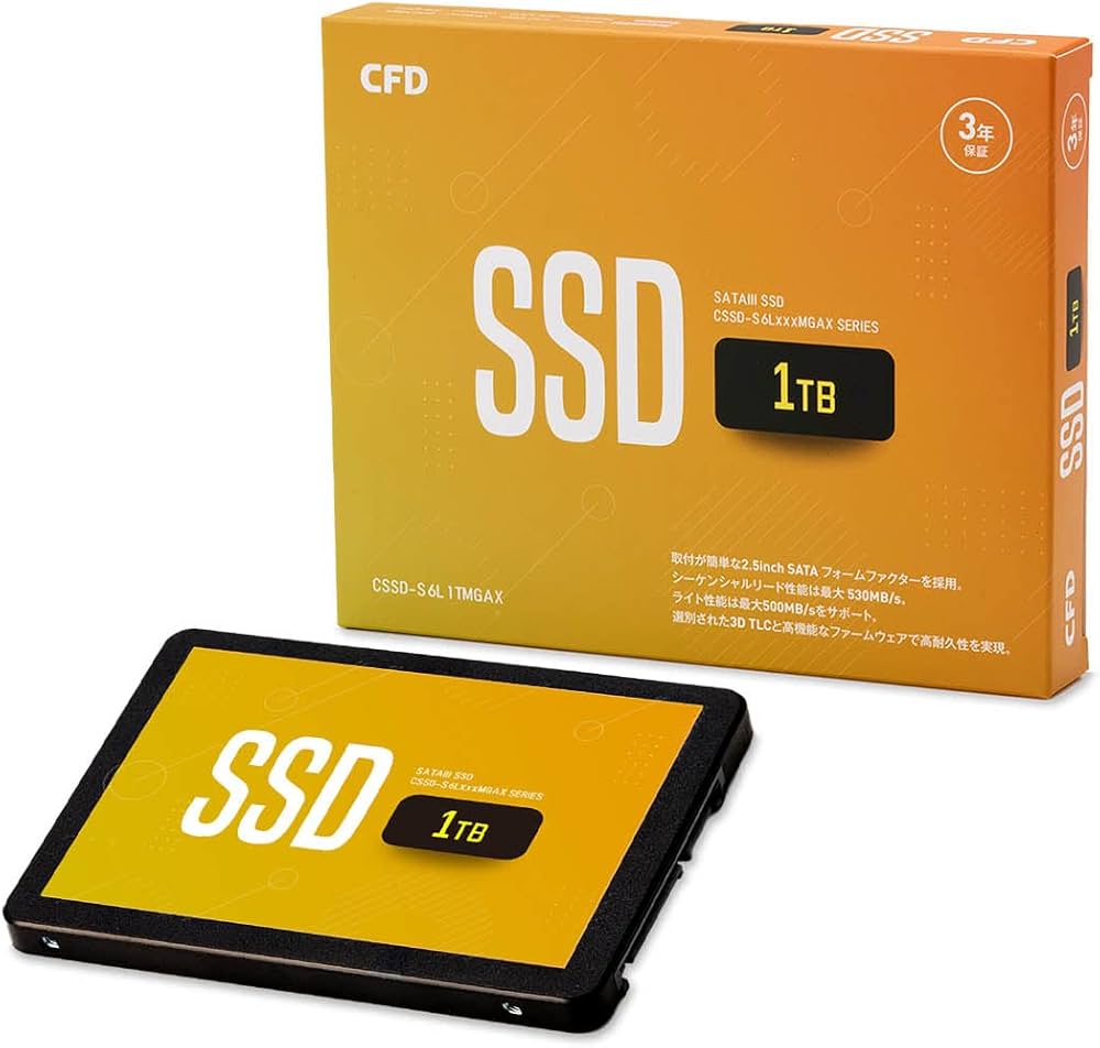 Amazon | CFD MGAX シリーズ SATA接続 2.5型 SSD (1TB) 3D NAND TLC