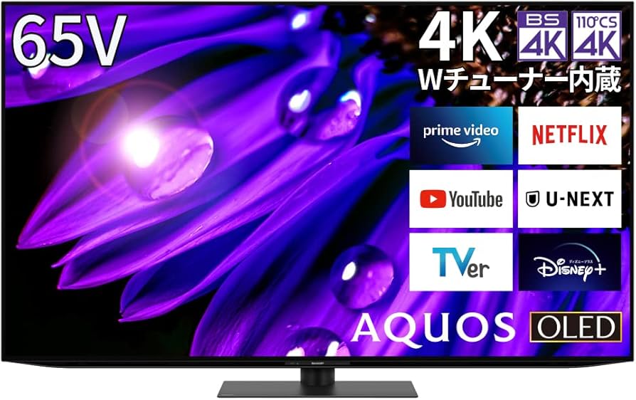 Amazon.co.jp: Sharp 65V OLED TV AQUOS OLED 4T-C65EQ1 4K Built-in
