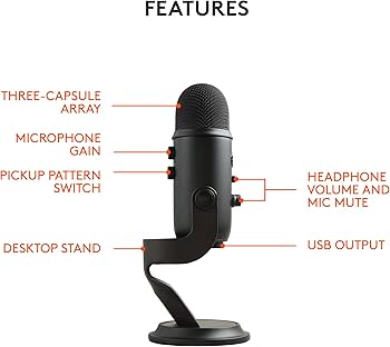 Amazon.co.jp: Blue Yeti USBマイク PC Mac ゲーム 録音