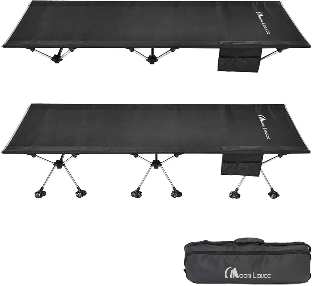 Amazon | Moon Lence コット キャンプ アウトドア ベッド 第2代 2WAY