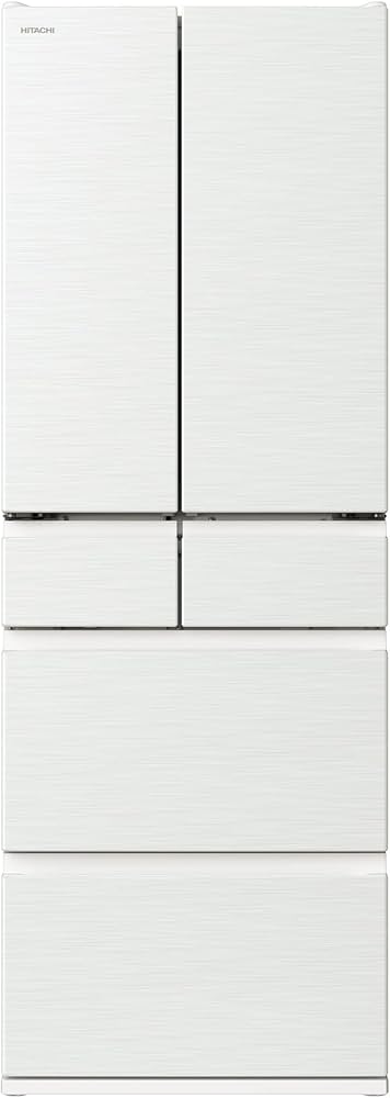 Amazon | 日立 冷蔵庫 幅65cm 485L フレンチドア R-HW49S W ピュア