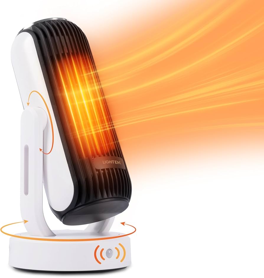 Amazon | セラミックヒーター 電気ファンヒーター 【人感センサー