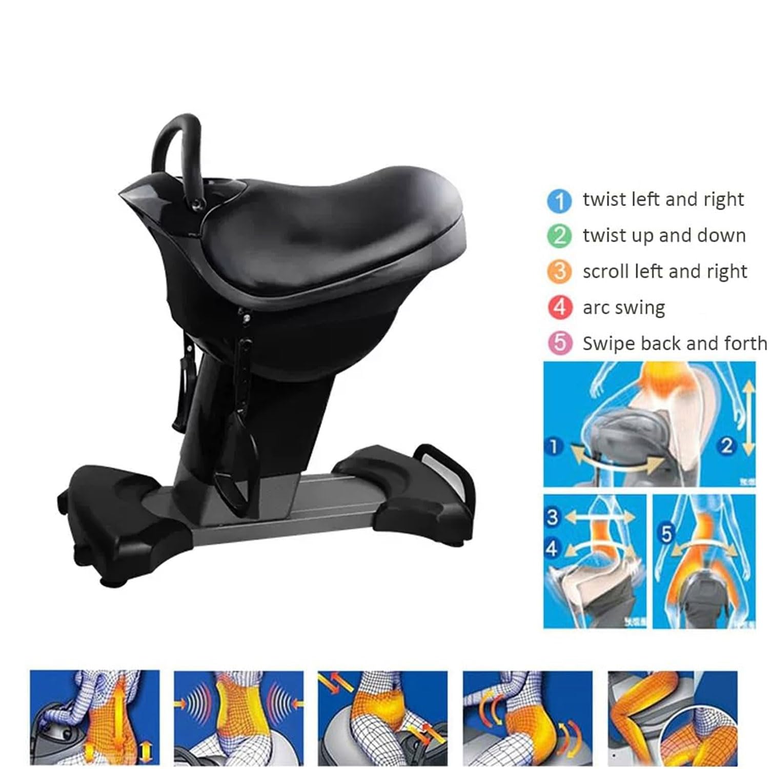 Amazon.co.jp: 家庭用乗馬マシン、120W屋内電動3Dシミュレーション乗馬