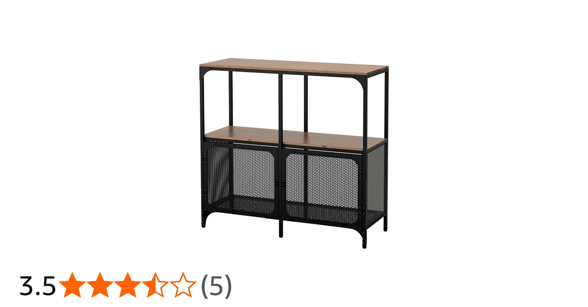 Amazon｜IKEA/イケア FJALLBO シェルフユニット100x95 cm ブラック