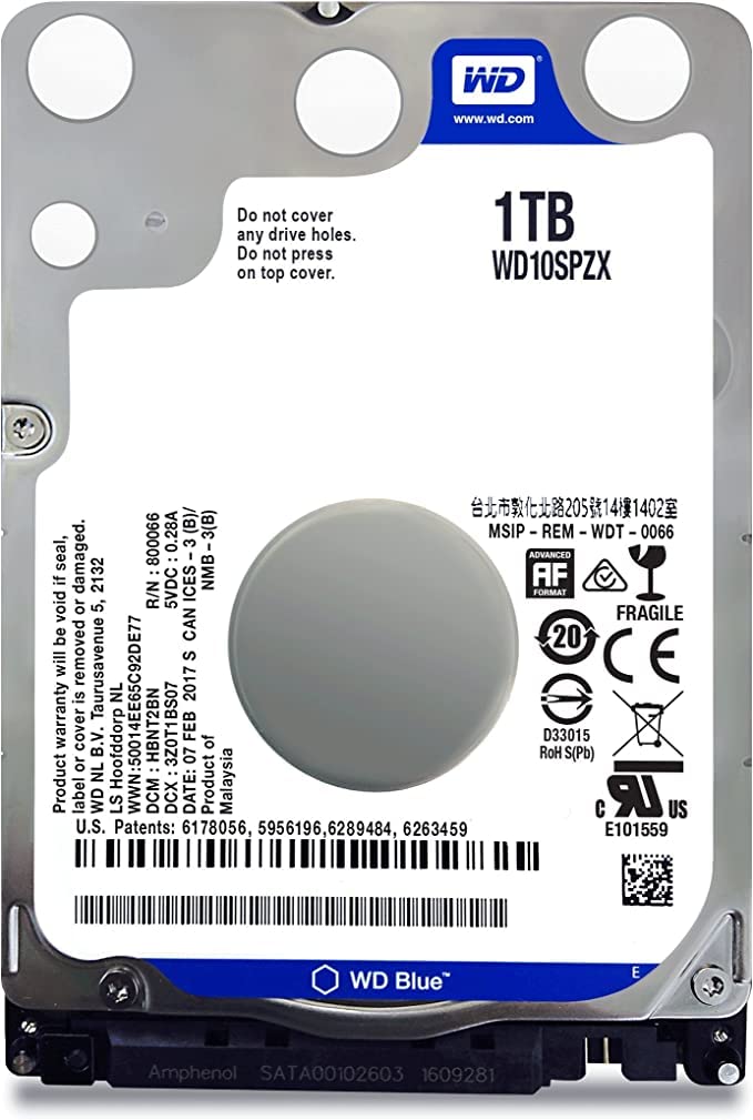 Amazon.com: Western Digital WD Blue 1TB Mobile Hard Disk Drive