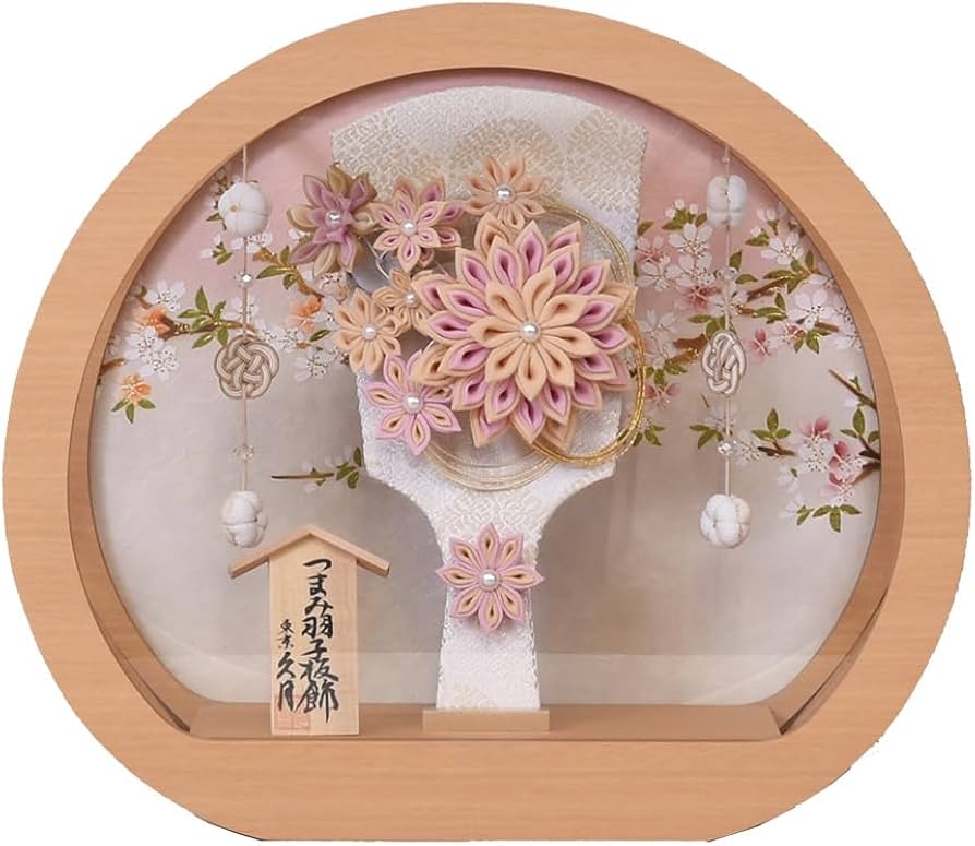 Amazon | 羽子板 久月 コンパクト ミニ 初正月 円形 丸型 7号 おしゃれ