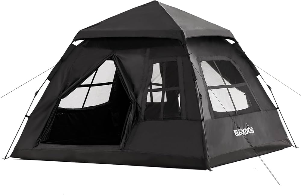 Amazon.co.jp: 【公式】BLACKDOG テント ワンタッチ 幽居 3～4人用 BU