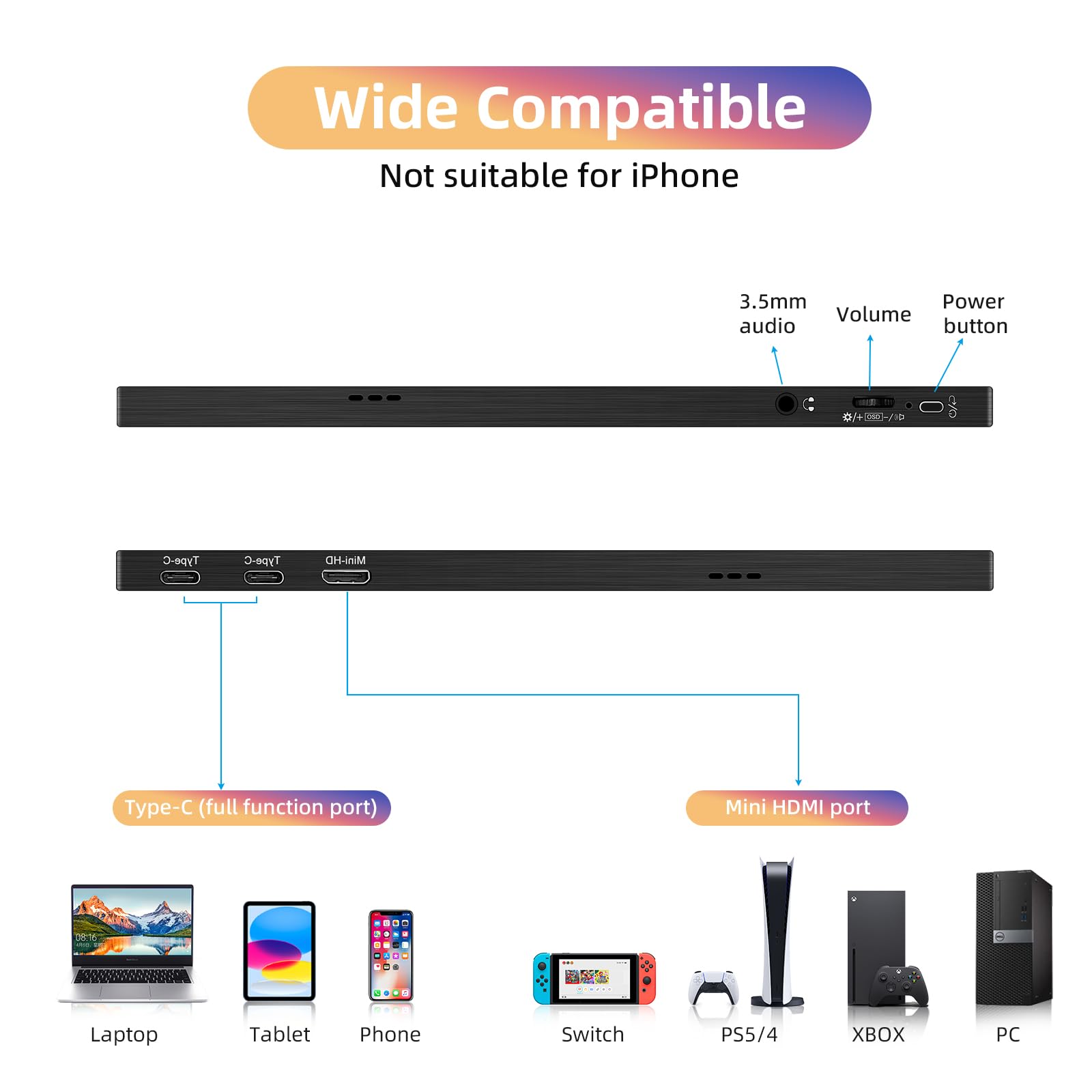 Amazon.co.jp: 【工場直販】モバイルモニター 14インチ モバイル