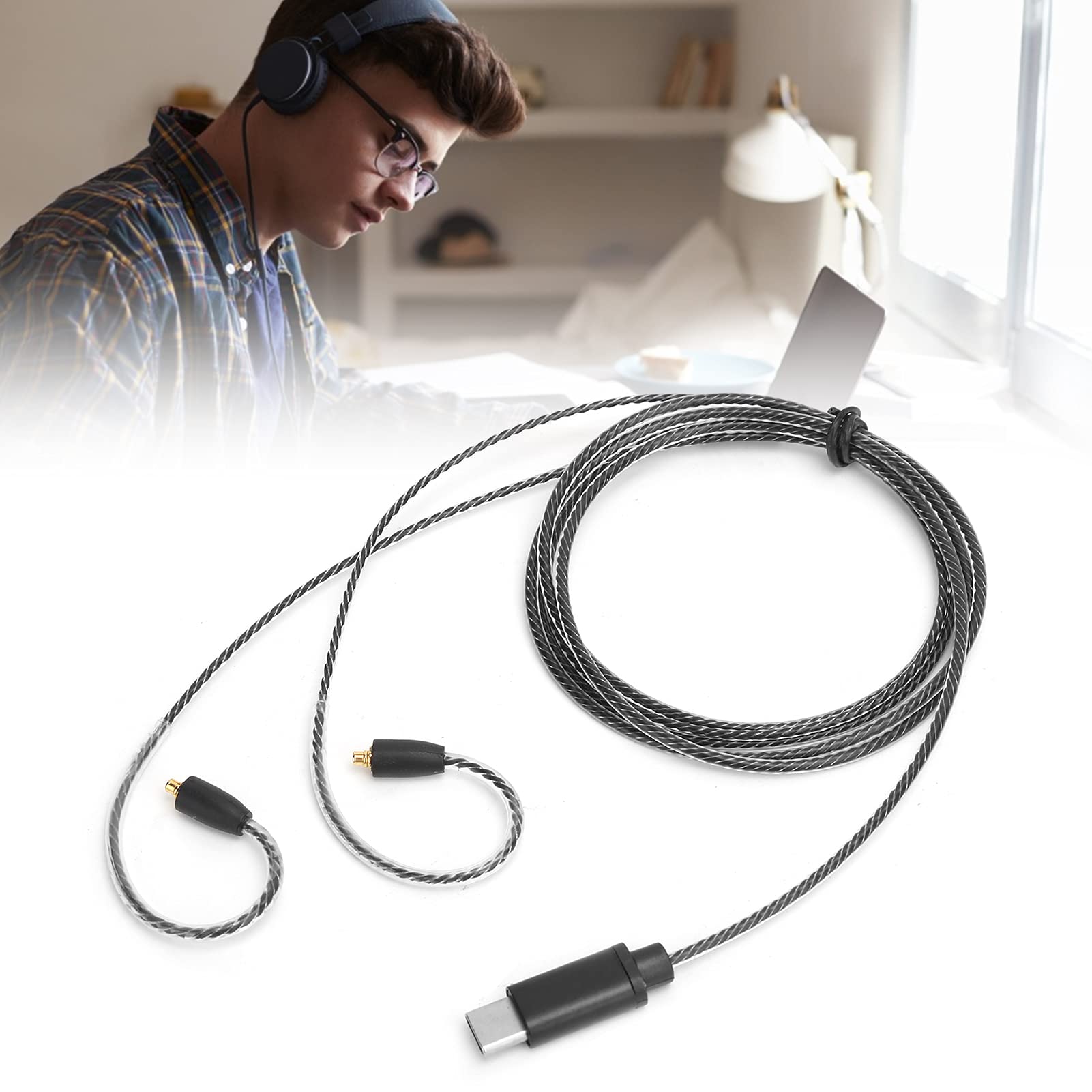 Amazon | オーディオアダプターケーブル、MMCXイヤホンケーブルOFC銅線